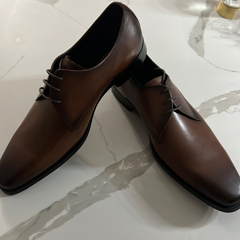 FRASOICUS Mens Oxford Shoes Genuine Leather Dress Shoes